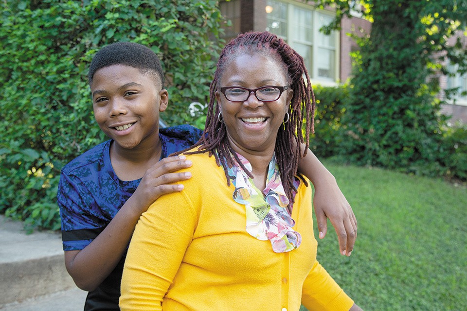 "I wish that the schools in the city had the same opportunities so that I could send him locally," says Kristina Darden of son Mansa Lyons, who attends Parkway schools through VICC. - MONICA MILEUR