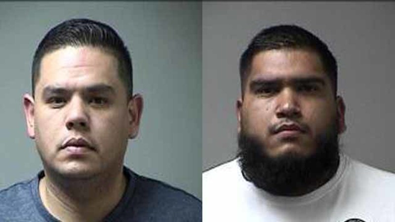 Jonathen Aguilar and Ruben Lopez were taken into custody on Wednesday.