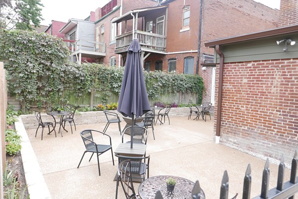 The patio is a great spot to enjoy your dessert. - DESI ISAACSON