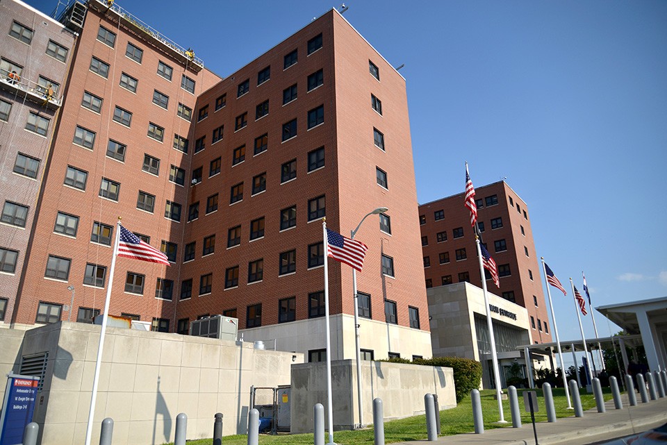 The John Cochran VA Hospital is just north of downtown St. Louis - TOM HELLAUER