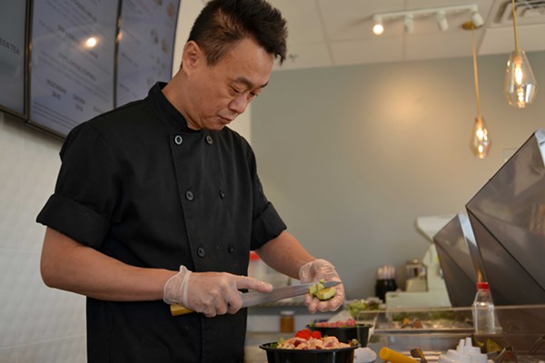James Choi worked in sushi for 25 years before Hosseini convinced him to move from Chicago to St. Louis to be Poke Munch's chef. - Tom Hellauer
