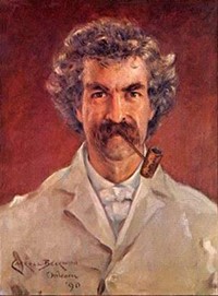 An 1890 portrait of Mark Twain by James Carroll Beckwith. - Wikimedia Commons