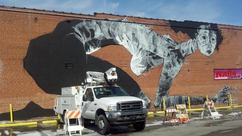 PHOTOS: Faring Purth's Cherokee Street Mural is Mesmerizing and It's Not Even Done Yet