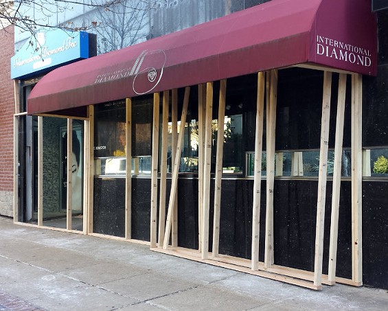 Clayton Businesses Start Boarding Up Windows in Preparation for Grand Jury Announcement