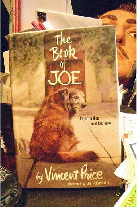 The culprit, as depicted on the cover of the book Price later wrote about him. (Spoiler: Joe dies at the end. What else do you expect from a book about a dog?) - courtesy of Robert Taylor