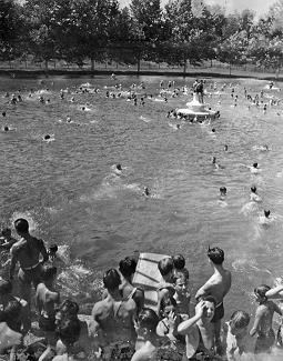 The old Faiground Park pool was more like a small lake.