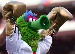 They don't call 'em Phillies Phanatic(s) for nothing.