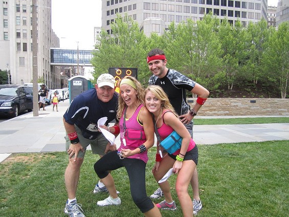 Urban racers at the Twilight Town Trek race in St. Louis last year. Don't they look like they're having fun? - COURTESY OF TWILIGHT TOWN TREKS