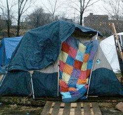 Hopeville encampment last year. - via robertboettcherphotography.com