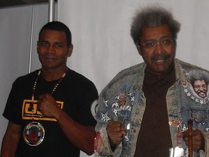 Coyne's opponent, Marcus Oliveira, and Don King. - Marcus Oliveira Facebook