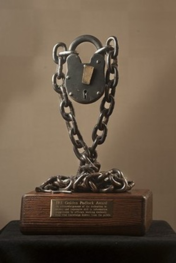 The Golden Padlock Award. - Investigative Reporters and Editors