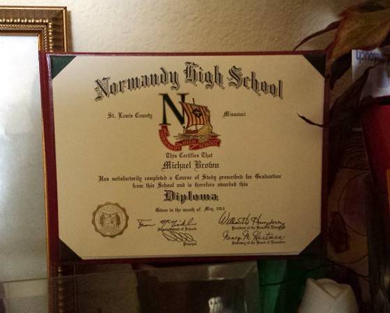 Brown's diploma. - Jessica Lussenhop