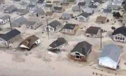 Homes damaged by Hurricane Sandy. - Lisitude via YouTube