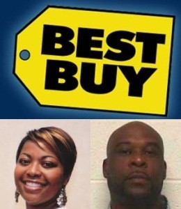 East STL Councilwoman Latoya Greenwood and companion Hickey Thompson had a bad day at Best Buy