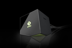 The front of the new Boxee Box (click for larger view)