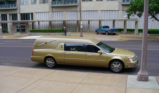 No yellow brick road, but there was a yellow hearse. - Photo: Chad Garrison