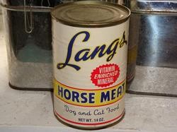 Horse meat for people makes people angry.