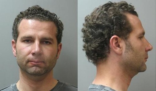 Mugshots of Ohlsen when arrested in Ladue in March 2008 on charges of speeding and possessing controlled substances and a stolen handgun.