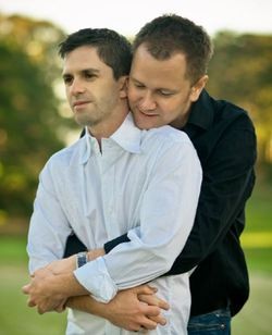 One of the ACLU's plaintiff couples, LeRoy Fitzwater and Alan Ziegler. - Used with permission: Tommy Wu