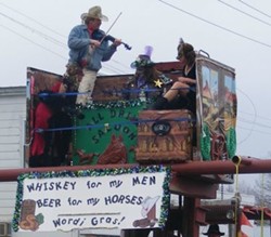 Redneck Mardi Gras in Worden, Illinois - VIA FACEBOOK