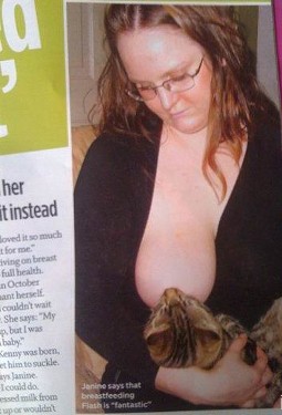 Anybody Know a Lady in Missouri Who Breastfeeds Her Cat?