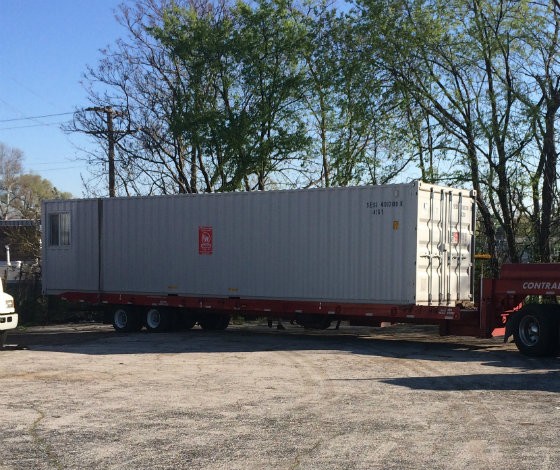 The "secure" mobile office where $10,000 worth of tools were stored. - Courtesy Eric Schwarz