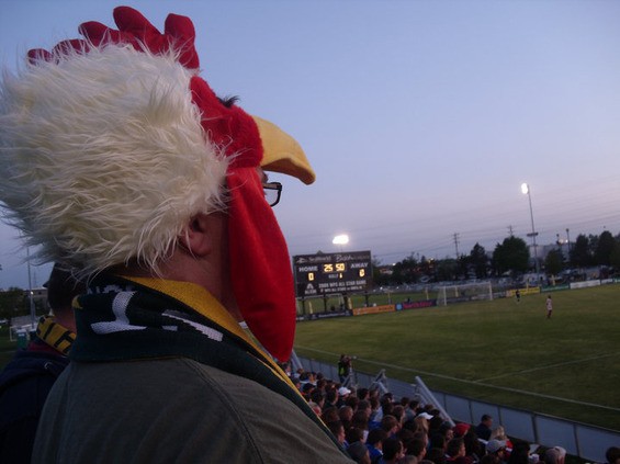 Chickenhead Bradley DeMunbrun at an AC St. Louis match.