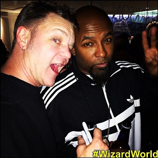Rob Prior and Tech N9ne are down with the dancing cosplayers. - WIZARD WORLD ON FACEBOOK
