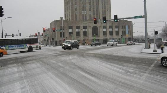 South Grand Boulevard, looking south across Gravois - Photo by Nicholas Phillips