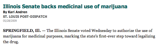 Today's Illinois Marijuana News: A Study In Contrasts