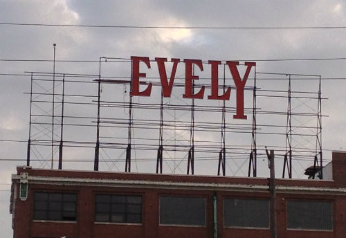 Shot of the historic sign after the "P" fell off in the fall. - Photo by Aimee Levitt