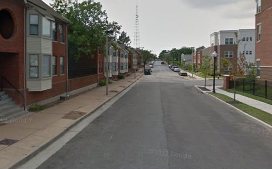 Carr Street where the shooting took place. - via Google Maps