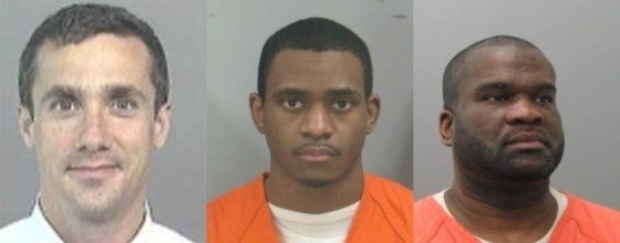 Luke Meiners (left) was murdered in 2008. Ronald Johnson (center) and Cleophus King (right) have been charged.