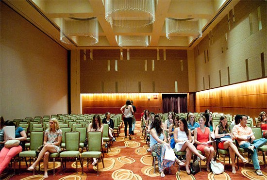 Like most auditions, The Bachelor's casting call involved lots of waiting around. - Caroline Yoo