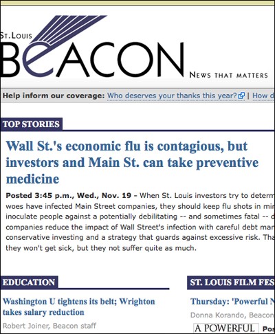 St. Louis Beacon Gets Nod in NY Times