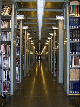 The Central Library stacks in 2009. - St. Louis Public Library