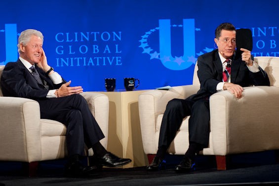 Photos: Matthew Perry Unimpressed by Bill Clinton; Stephen Colbert at Wash. U. And More!