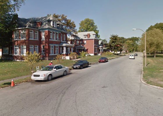 Block where the victim was found last night. - via Google Maps