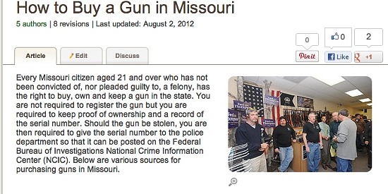 As Pols Talk Tighter Gun Control, A Look at 5 Fast and Loose Firearms Laws in Missourah