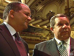 In 2009 CNN pegged Steven (left) and Michael Roberts empire at $1 billion. - cnn.com