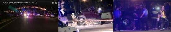 [UPDATED] Police Chase Ends in Henious Crash at Grand and Chouteau