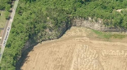 Zakrzewski was found at the base of this 50-60 foot cliff in the old quarry, now used as a landfill.