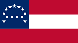 The state argued that the Army of Northern Virginia flag (seen here) is different than the Confederate flag that once flew at Fort Davidson.