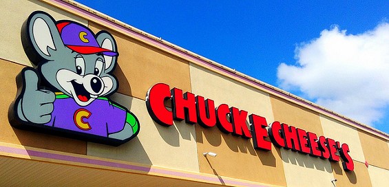 Chuck E. Cheese, where "a kid can be a kid" and adults attack each other with knives. - jeepersmedia via flickr