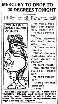 But nobody could say they weren't warned. From the P-D of November 10, 1911. - COURTESY ST. LOUIS POST-DISPATCH