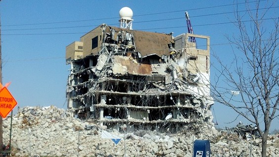 Demolition begins on Forest Park Hospital. - Allison Babka