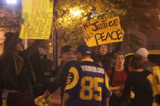 PHOTOS: Ferguson Protesters Hit Rams Game, Steve Stenger Rally, Walmarts: 50+ Arrested
