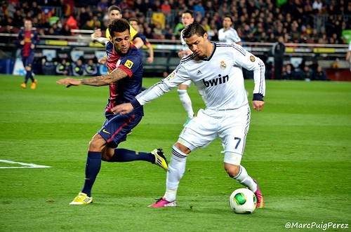 Ronaldo with the ball against FC Barcelona. - Photo Credit: marcpuig via Compfight cc