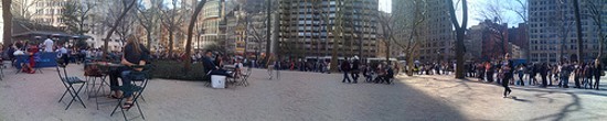 A long line at the Shake Shack in New York. - Ben+Sam on Flickr