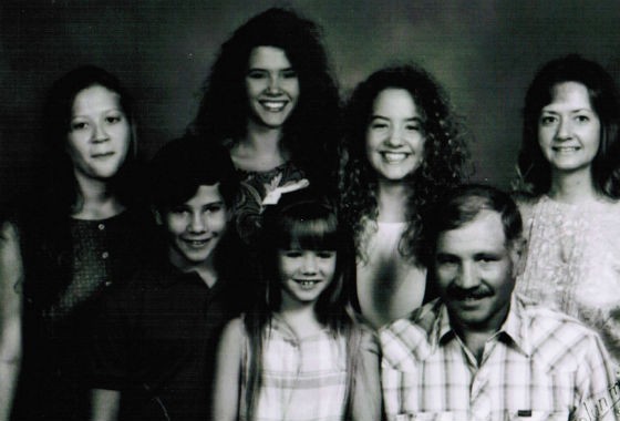 The Robinson family in 1990. - Courtesy of Robinson family.